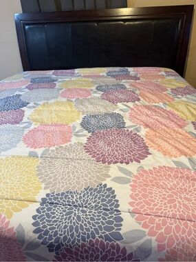 Floral Multi-Color Duvet Cover - Home Bedding double sided